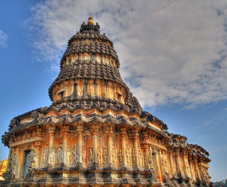 Sri Vidyashankara Temple, located in Sringeri, Karnataka, India.