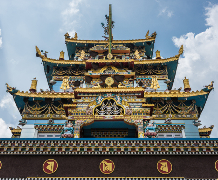 Namdroling Monastery, commonly known as the Golden Temple.